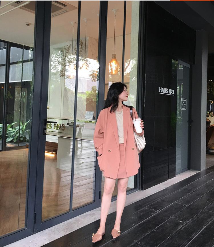 

Маленький блейзер женская осенняя одежда новый повседневный приталенный костюм M