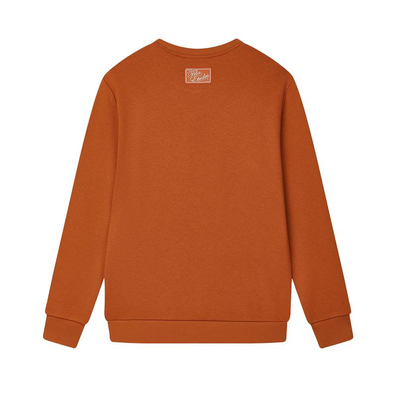 New FILA X Études Sweatshirt Men's Dark Clay Orange F11M516202FOR