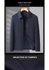 High-Grade Men's Lapel Coat - Business Casual Jacket for Middle-Aged & Elderly Dads, Fashionable & Versatile for Spring and Autumn.