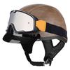 3C Certified Retro Half Helmet Scooter Motorcycle Riders Unisex All Season ABS Safety With Visor Options