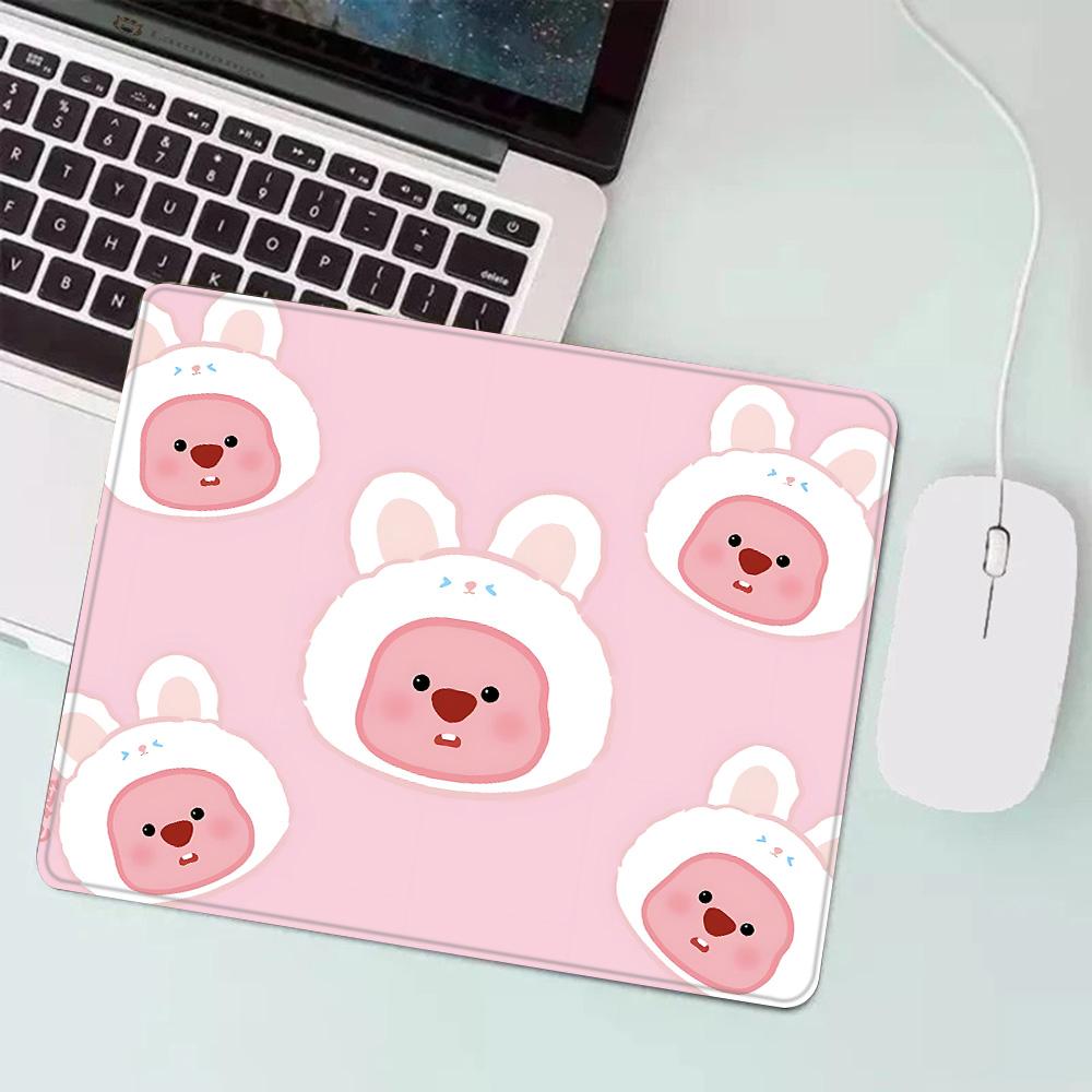 Hot Cartoon Cute Loopies Pink Gaming Mouse Pad XS Small Mousepad for PC Gamer Desktop Decoration Office Mouse Mat Deskmat Rug