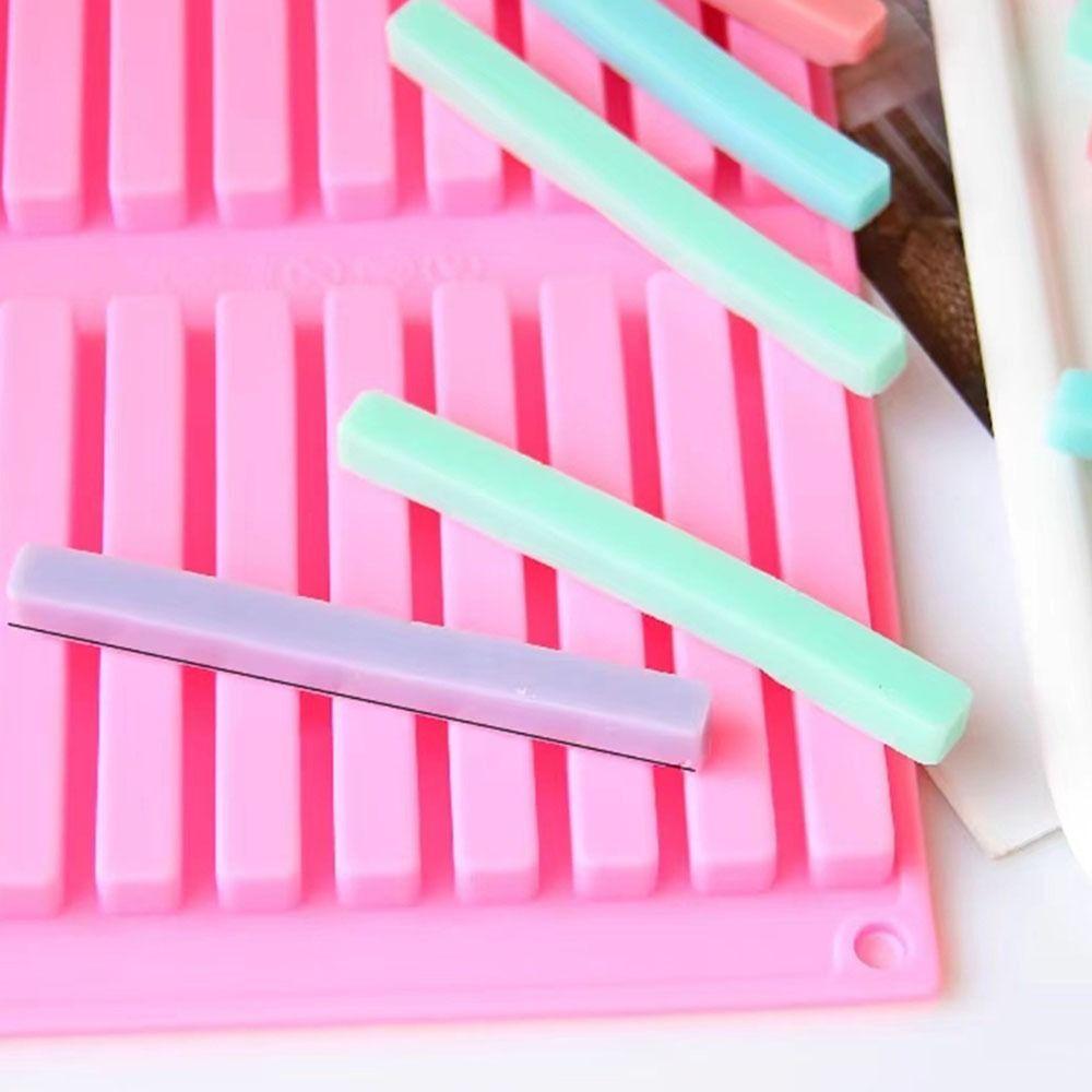 20 Cavities Chocolate Molds Flexible Square Strip Silicone for Mold  Cake Baking Tools