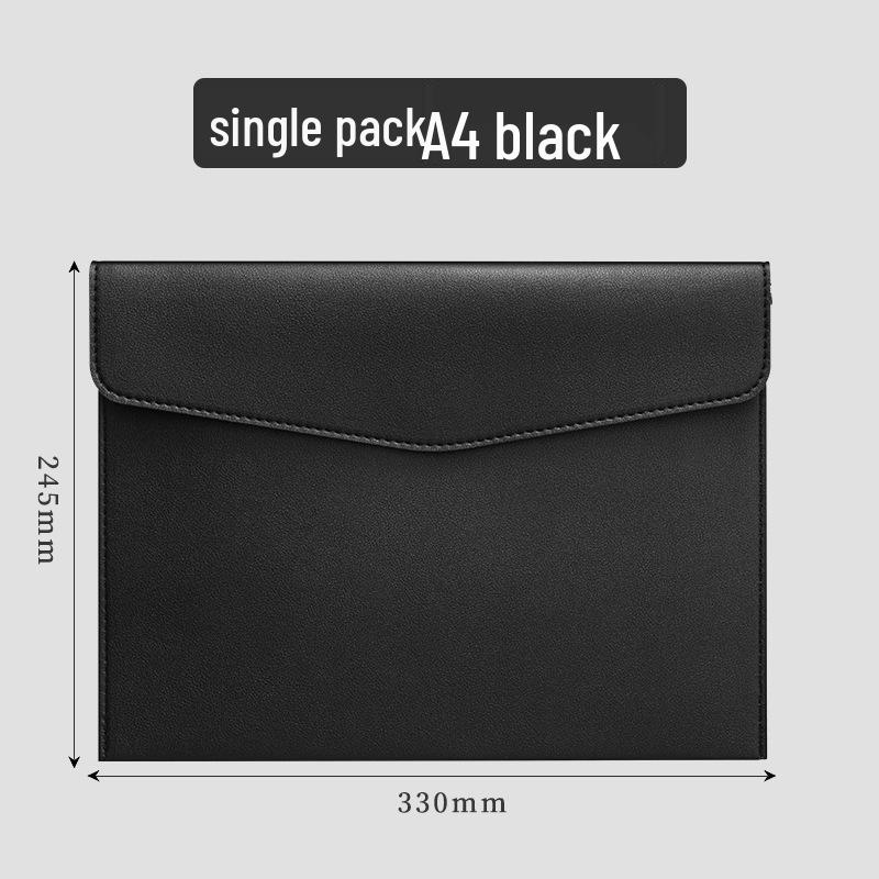 A4 Leather Business Conference Folder with Custom Logo