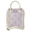 MLB Boston Red Sox Polyester Tote Bag, Shopping Bag, Handbag Mini Women's Purple & Gray 7ACRMD35N-43IVS