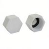 5Pc Plastic 1/2'' 3/4'' 1'' Female Thread End Plug Connector Plumbing Pipe Hexagon Shaped Blocked Caps PVC Tube Sealing Fittings