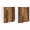VidaXL Wall Cabinets 2 Pieces "Lyon" Old Wood 50 X 31 X 60 Cm Engineered Wood 856113