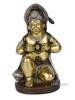 Gold Hanuman Idol, Strength God Hanuman Ji Sitting Statue, Bala Ji Sculpture