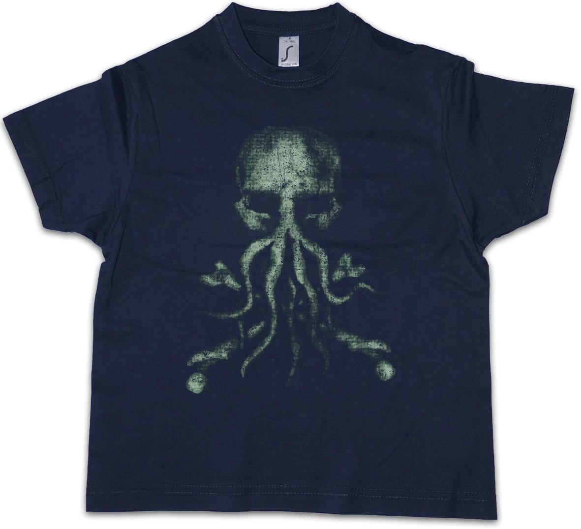 CTHULHU BONES Kids Boys kids boys T-Shirt Wars Horror Arkham Miskatonic Lovecraft Dunwich 140