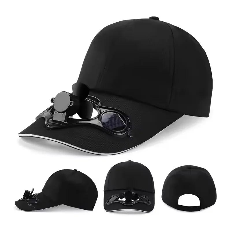 Solar-Ventilator-Kappe UV-Schutzhut Leichte Netz-Baseballkappe mit Kühlventilator für Angeln Golf Reisen Sport Sommer-Accessoire
