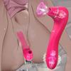 Kvinnelig Vibrator Sugende Onani Vagina og klitoris Dual Stimulator G-Spot Håndholdt klitorismassasjeapparat 2 i 1 voksen sexleketøy Rød Lilla