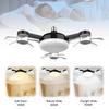 Electric Ceiling Fan Drone Fan E26/E27 Silent Wireless Electric Fan with Light Remote Control Universal Dimming for Home