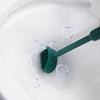 Silicone Toilet Brush Set with L-Shaped Head Wall Mounted Holder Long Non-Slip Handle No Dead Corner Design Bathroom Cleaner