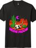 Neon Moon Western Desert Longhorn Skull Cactus Retro Country Music Cotton Tee