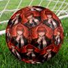 Makima Chainsaw Man Print Size 5 Soccer Ball, Standard Match Football for Sports Game and Team Practice, Ideal Gift for Soccer Fans