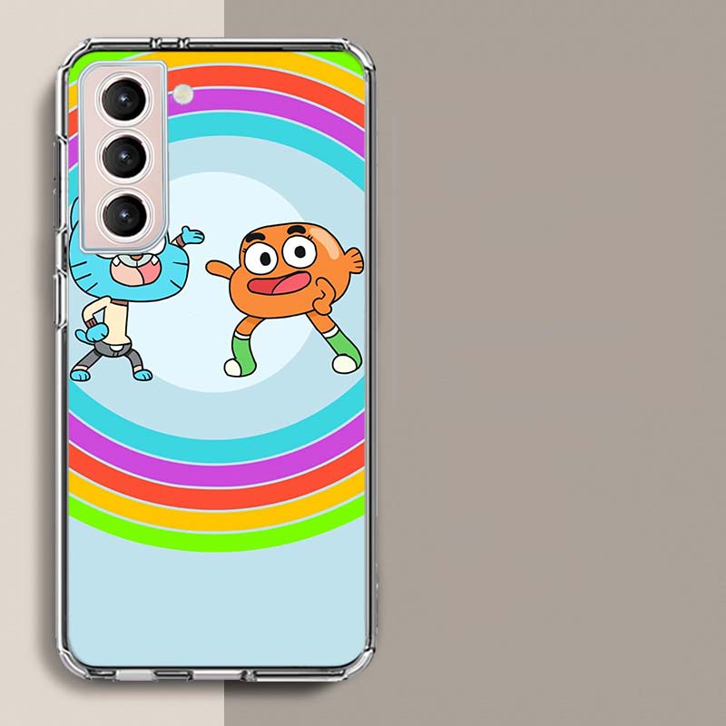 Cartoon The Amazing World of Gumball Phone Case For Samsung Galaxy S25 Edge S24 S23 FE S21 S20 S10 Plus S22 S26 Ultra Cover Clea