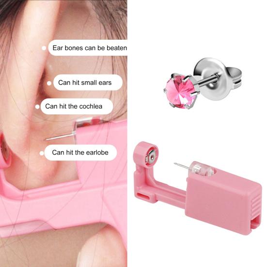 Disposable Good Looking Ear Piercer Stainless Steel Painless Sturdy Ear Piercing Device Body Piercing Jewelry