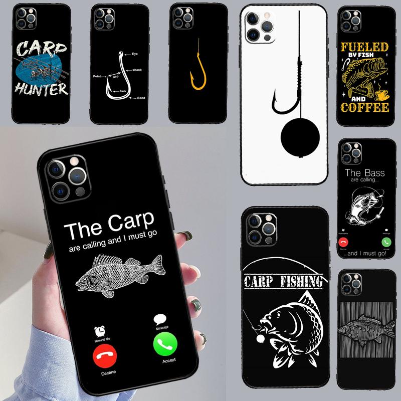 Carp Fish Fishing Rod Hook Phone Case For Samsung Galaxy S23 S20 S21 S22 S24 S25 Ultra S9 S10 Plus S24 FE Cover Shell