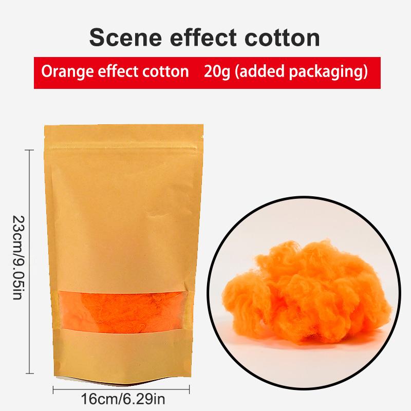 20G Simulated Cotton For Smoke, Dust And Water Splash Effect Tank Model Firing Explosion Making Cloud Shape Cotton