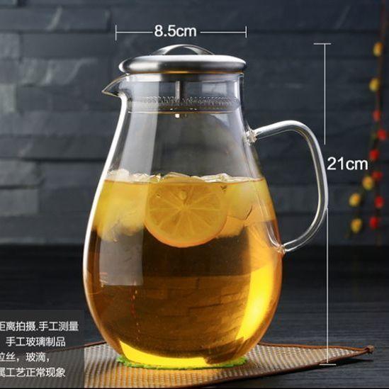 

Water Jug Acrylic Cold Water Pot Kettle 1.8L Water Pot Large Capacity High Temperature Resistant Juice Jug Coffee Jug Teapot 2.0L