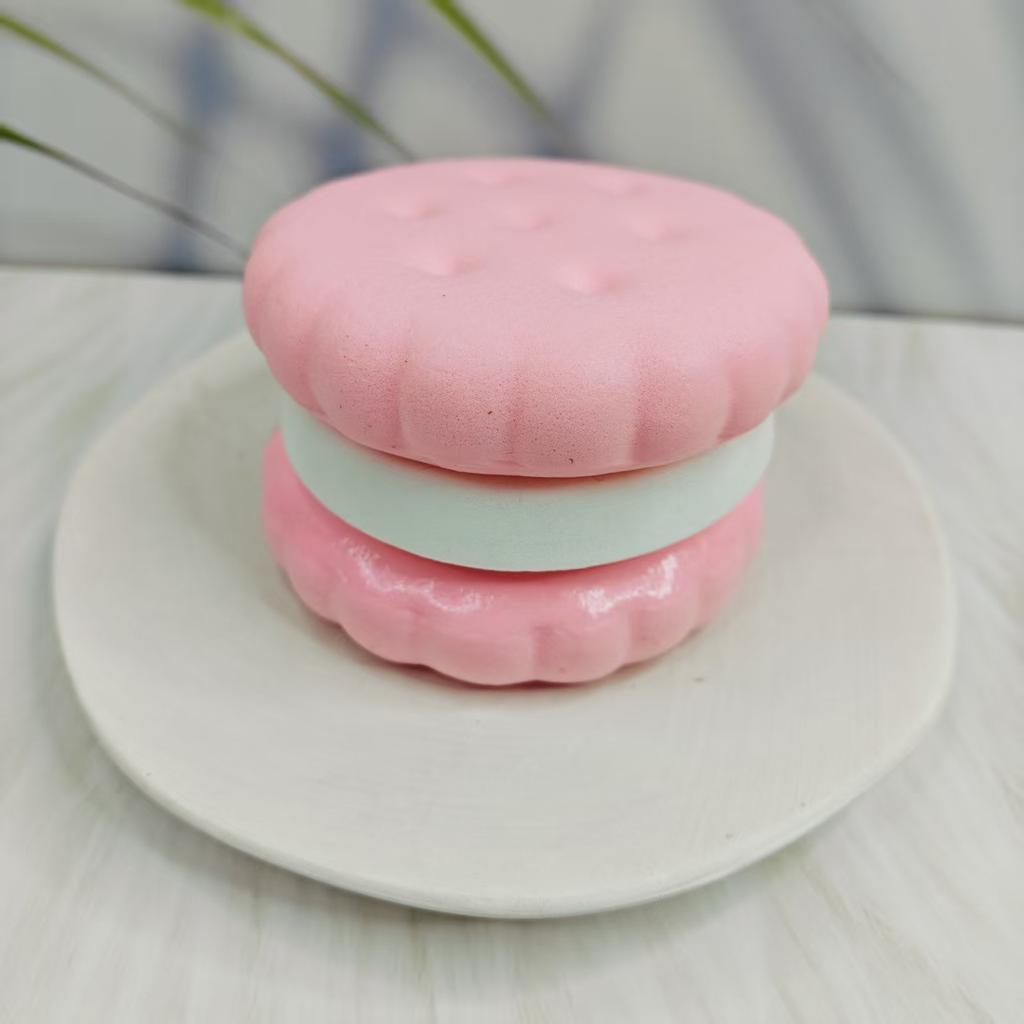 Squishy Simulated Cake Squeeze Toy Soft Stress Relief Slow Rising Sensory Fidget for Anxiety ADHD Autism Gifts for Kids Adults