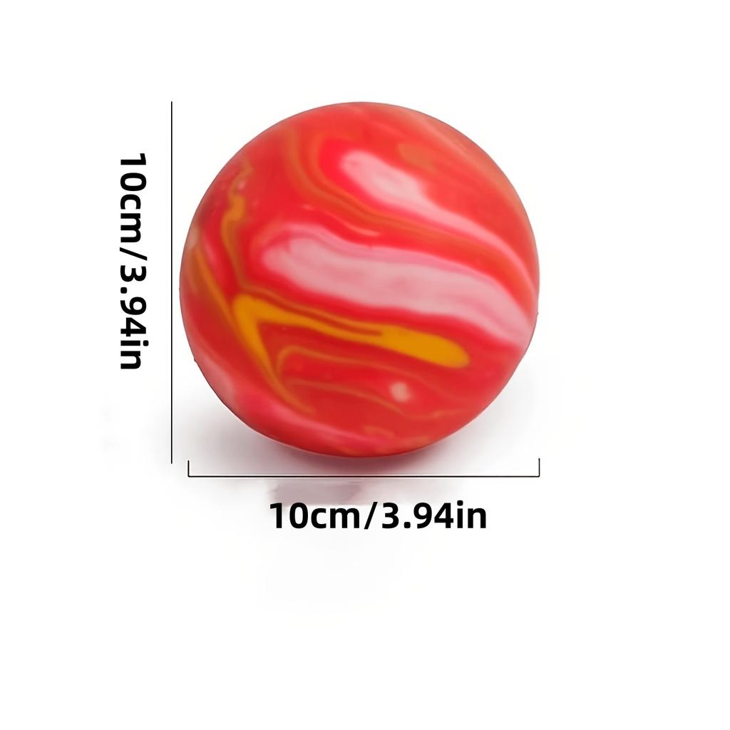 1 Piece Of Randomly Colored Glass Ball-Shaped Squeeze Toy, Slow Rebound Grip Ball, Soft Rubber Stress Relief Toy For Children, Fun Shape