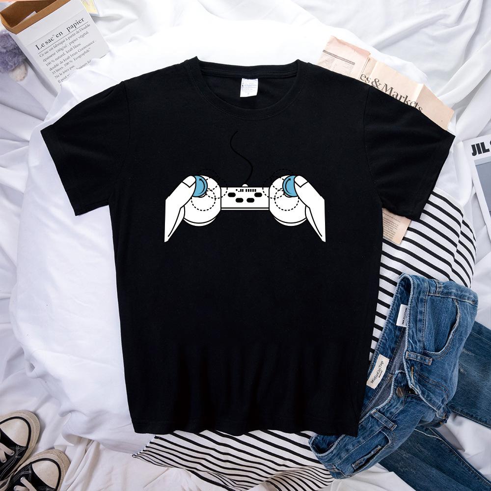 

Новая креативная игровая консоль, принт, напечатанный на 3D-принтере, женская футболка с коротким рукавом S