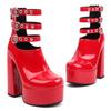 Sexy Platform Ankle Boots for Women Luxury Black Red White Short Boot High Heel Party Dance Shoes Lady Big Size 45 2025 Spring