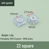 Transparent Anti-Slip Furniture Leg Pads, Heightening Round Moisture-Proof Foot Protectors for Chairs, Tables, Sofas