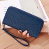 Fashionable Lychee Patterned Multi Slot Mobile Phone Bag with Double Zipper Wallet for Women