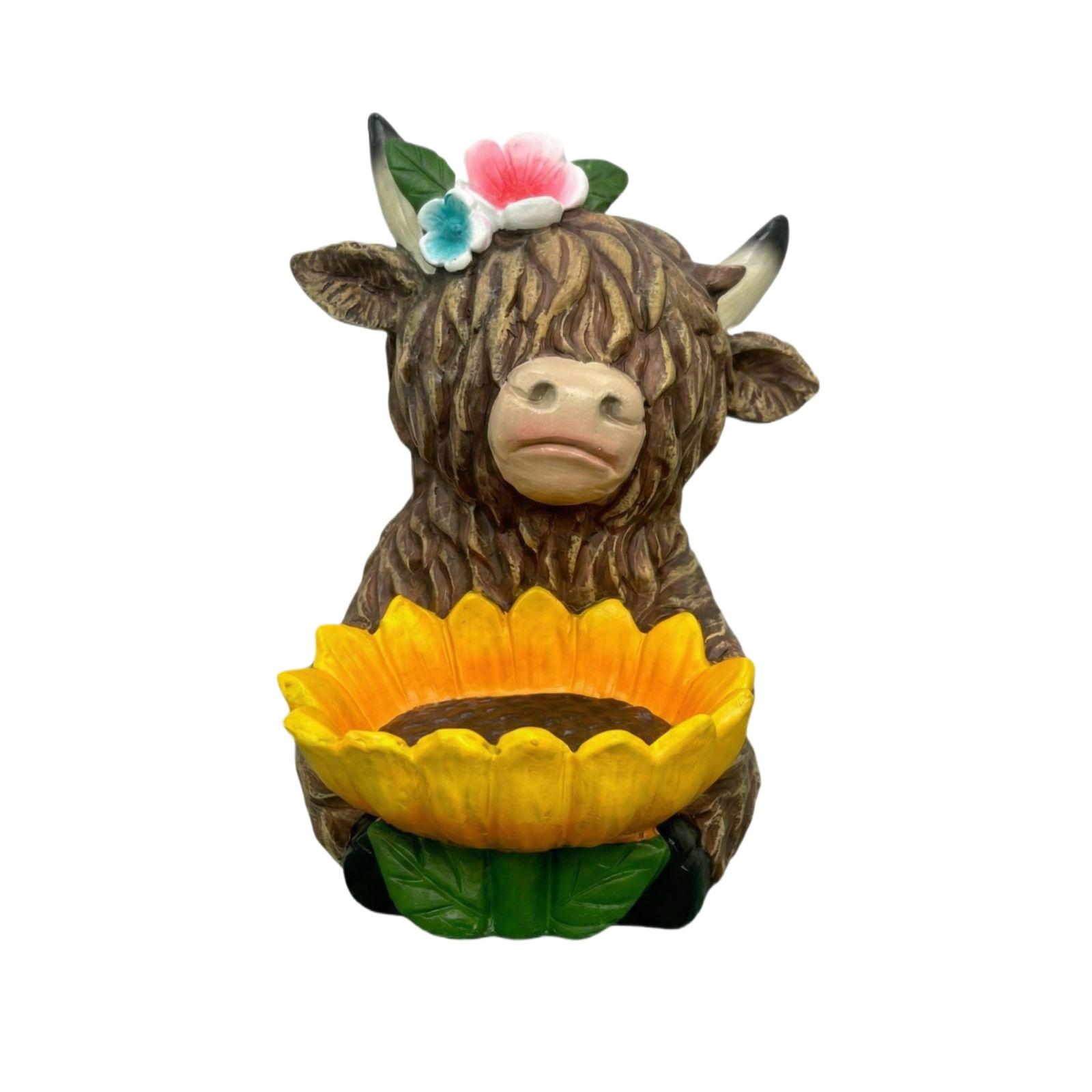 Sunflower Spring/Summer Series Cow Bird Feeder жёлтый