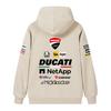Ducati Felpa Corse MotoGP Racing, Unisex Oversize Streetwear Pullover con Stampa Completa Logo Sponsor