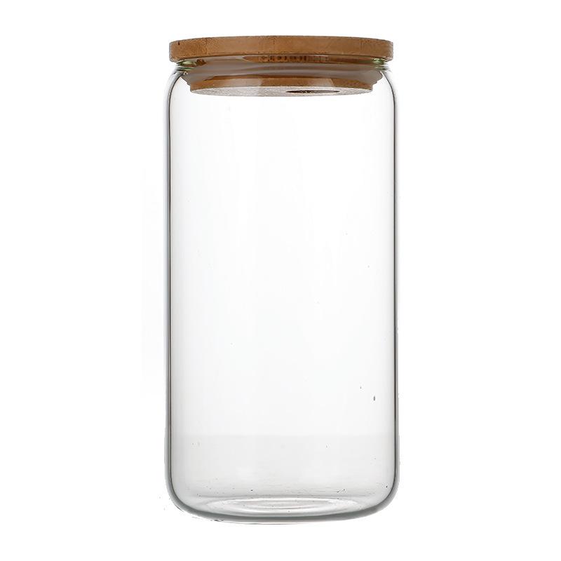 Hochwertiger Borosilikatglas-Milchtee- und Saftbecher mit Strohhalm, 14oz - Doppelter Getränkebecher für Cola und Wasser für den Heimgebrauch