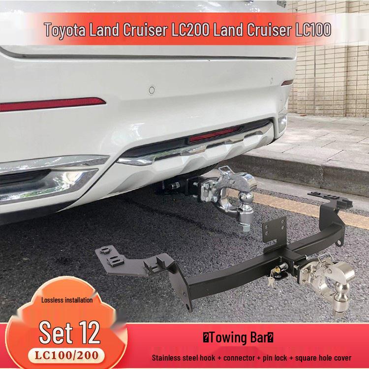 Compatible Tow Hook for Toyota LX570, Land Cruiser LC200, and FJ Modified Trailer Bars