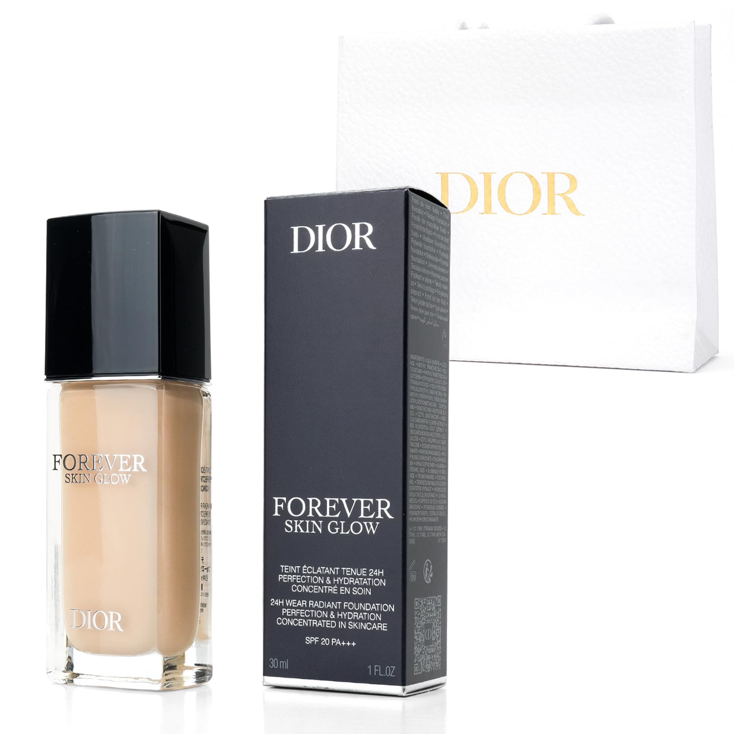 Diorskin Forever Fluid Glow Neutral 30ml Liquid Foundation Base Makeup Cosmetics Moisturizing Hydrating Firming Glow Birthday Day Christmas Present