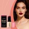 Donkerrode Hydraterende Blush Stick Past Makkelijk bij Dagelijkse Woon-Werkverkeer Makkelijk Weg te Duwen Kleurversterkende Gezichtsmake-up Cosmetica