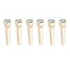 6PCS Metal Music Instrument Parts Fixed Cone Guitar Accessories Guitar Bridge Pins  Guitar