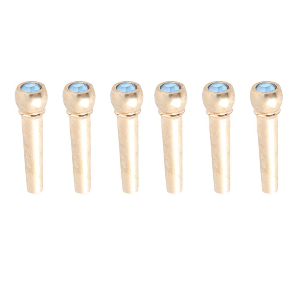 6PCS Metal Music Instrument Parts Fixed Cone Guitar Accessories Guitar Bridge Pins Guitar