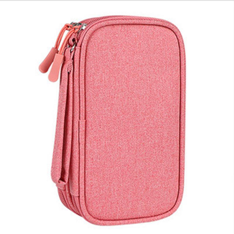 Data Cable Storage Bag, Double-Layer Hard Drive Bag, Protective Cover, Portable Power Bank, Digital Accessories, Large Capacity