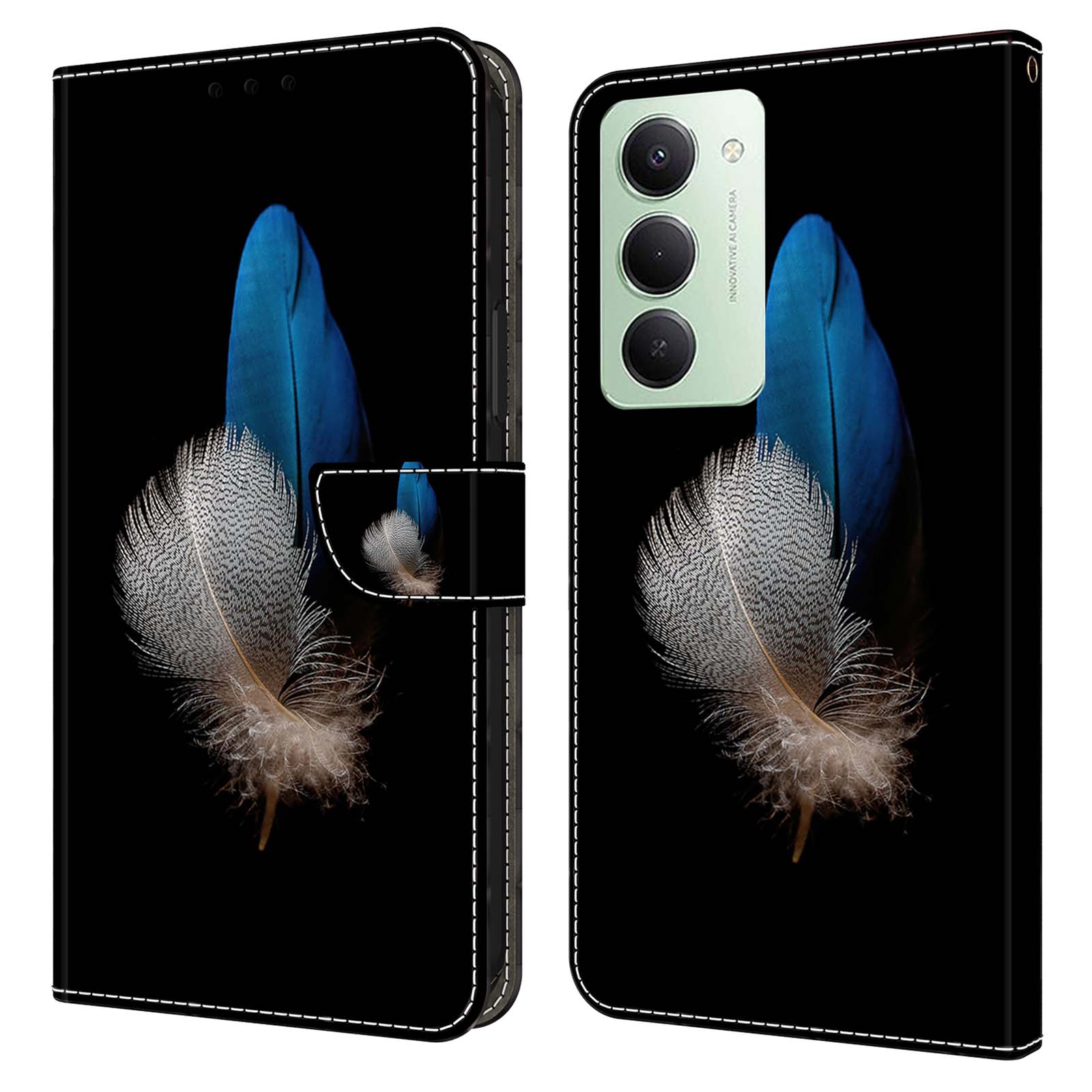 

Для Xiaomi Redmi 15 5G (Глобальний) (169мм) Чохол 3D візерунок PU шкіра гаманець чохол для телефону з підставкою