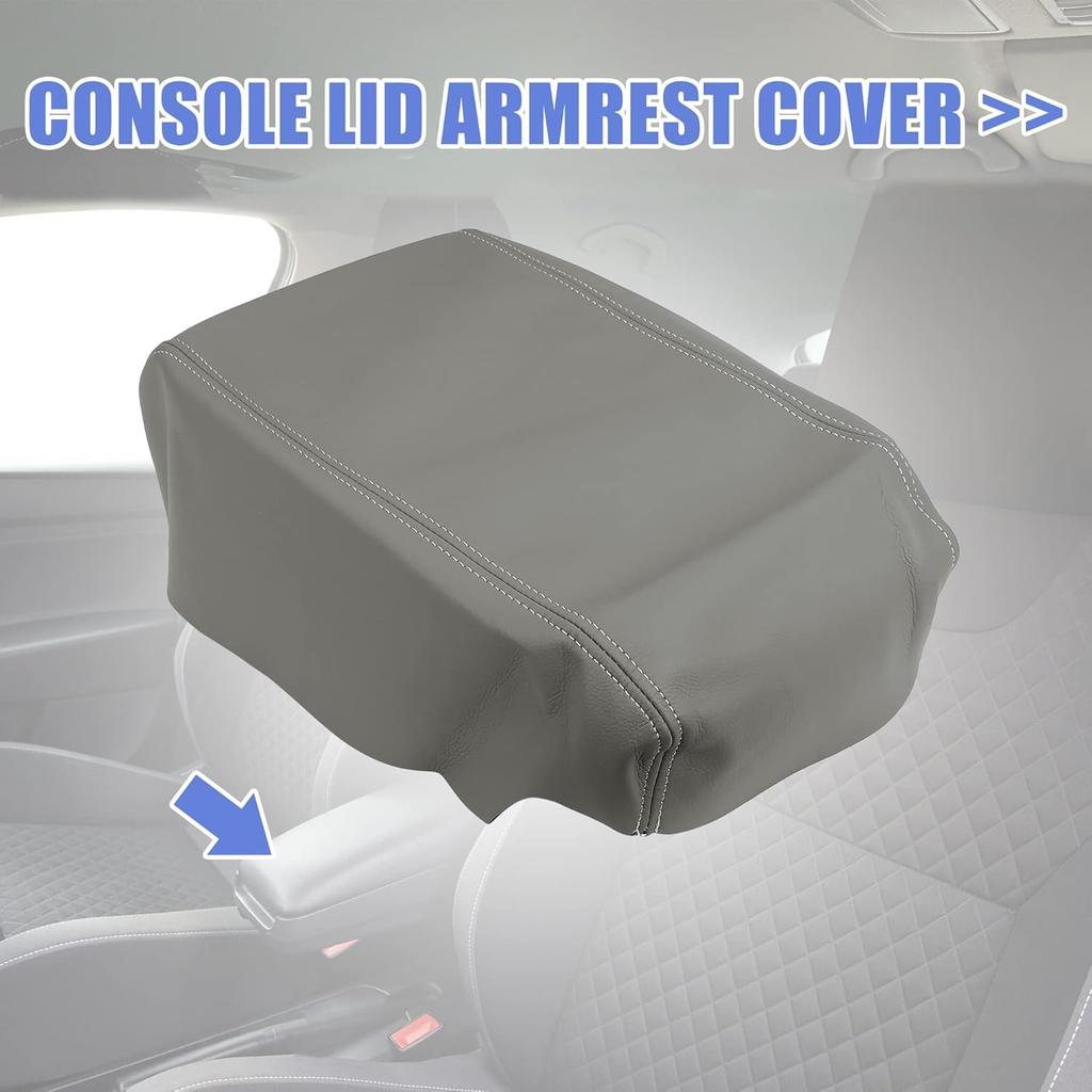 Unifizz Auto Mittelkonsolenabdeckung Armlehnen-Sitzkasten-Abdeckung Schutzhülle Ersatz Mikrofaserleder für Toyota Avalon 2005 2006 2007 2008 2009 2010 2011
