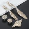 DRELD Antique Wardrobe Door Pull Furniture Handle Retro Silver Garden Drawer Handle Classical Handle Knob Home Decor 32/96/128MM
