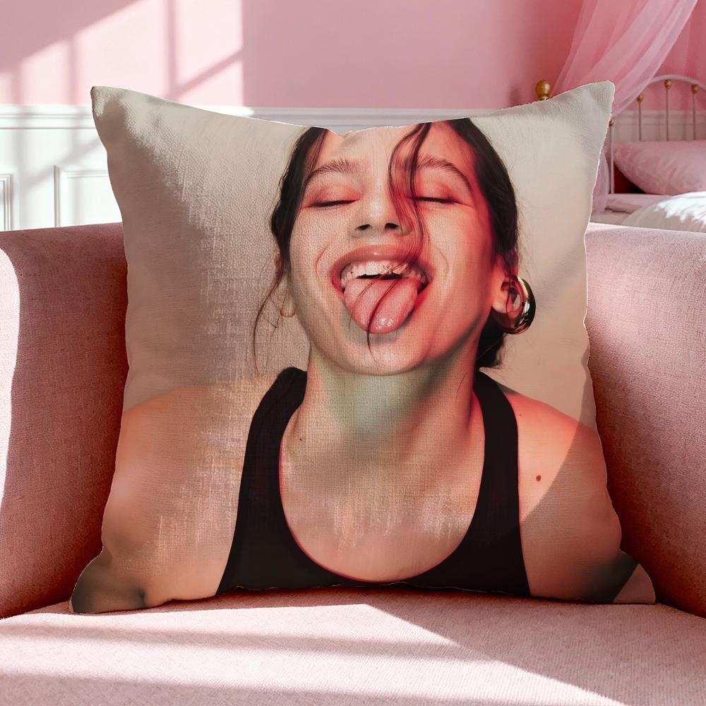 Singer R-Rosalia Cushion Cover Breathable Linen Pillowcase Summer Odorless Eco-Friendly Invisible Zipper Washable