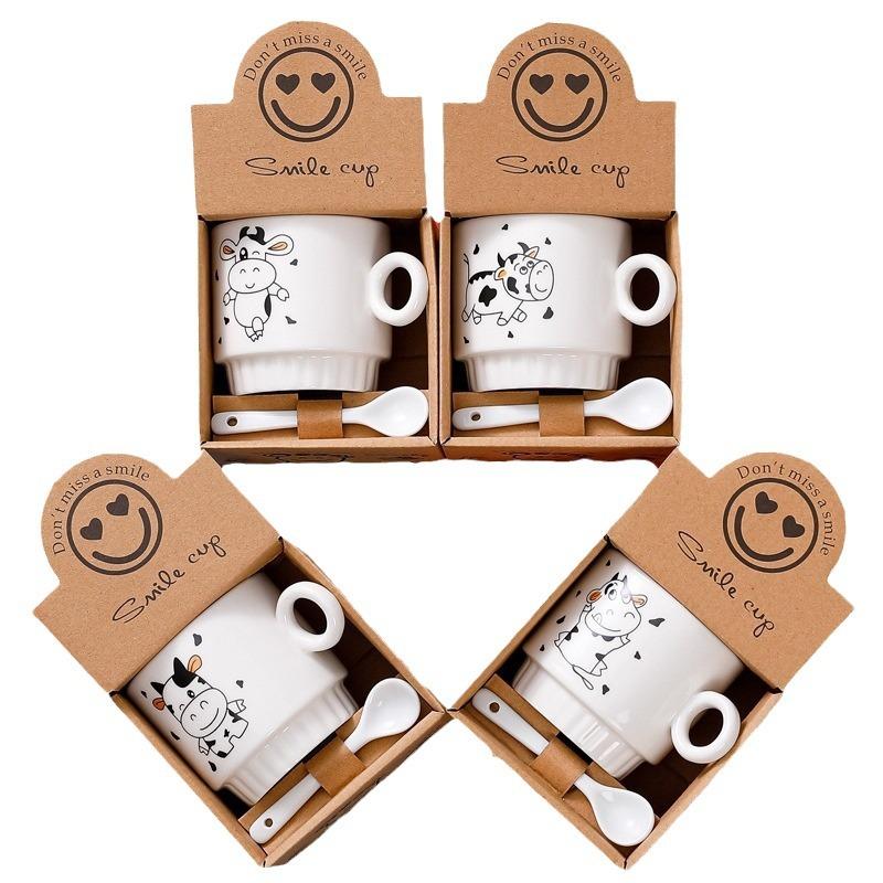 Ceramic Cup Gift Box Set Coffee Cup Creative Event Promotional Gifts Holiday Cup Souvenir