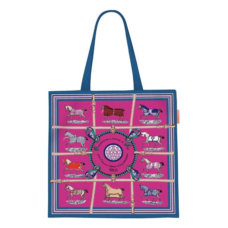 Printed Canvas Bag Women's Hand Bag Large Capacity Student Tutoring Shoulder Bag