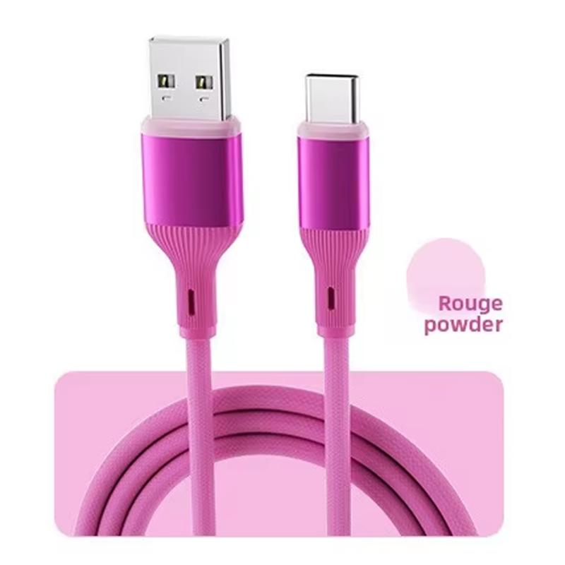 Fast Charging Data Cable USB Mobile Phone Data Cable Type-C for Car Fast Charging Data Transfer Colorful Precision Weaving 1m type-c