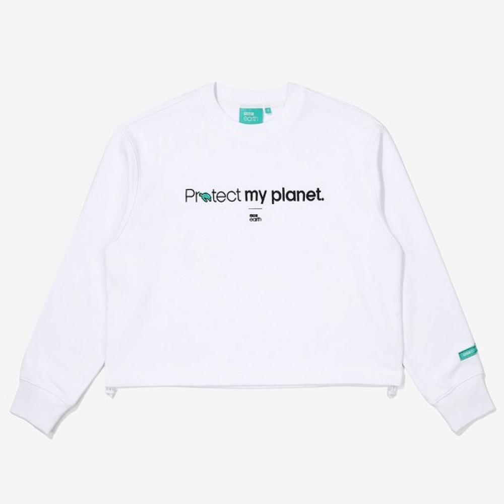 Bbc Earth Women S Crop SweatShirt White white/90