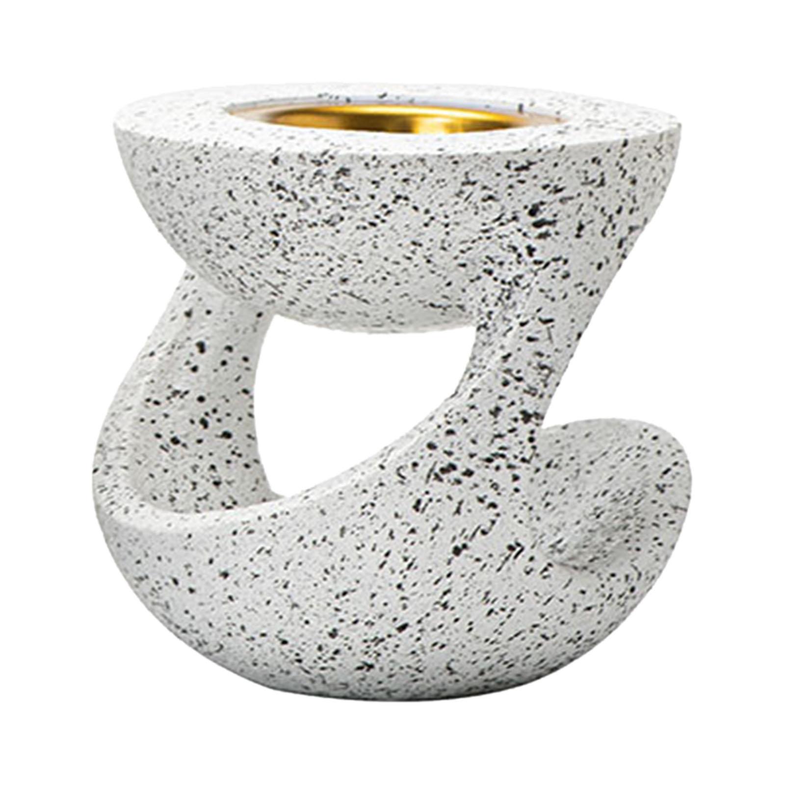 

Resin Incense Burner Hanging Pot Shaped Fashion Tabletop Festival Incense Holder for Hotel Dining Room Farmhouse Office Bedroom білий