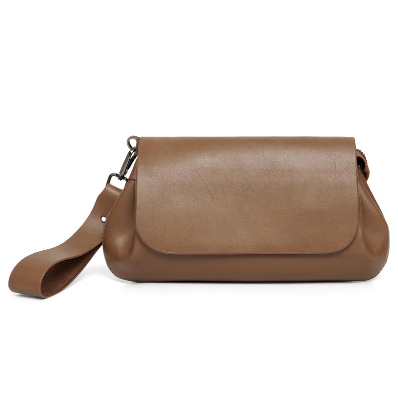 

Vintage Men Clutch Bags Waist Bag Top Quality Soft PU Leather Men Hand Purse Small Pouch Money Phone Bag Luxury Design Men Bag 26cmX15cmX7cm