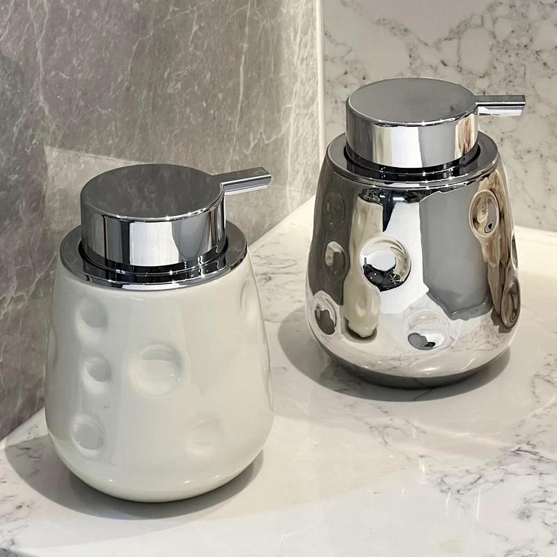 Dispenser for Liquid Soap Ceramic Foam Bottle Bubbler Hand Sanitizer Bottle Facial Cleanser Frother Portable Soap Dispensers