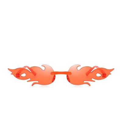 Flame Frameless Colorful Party Sunglasses